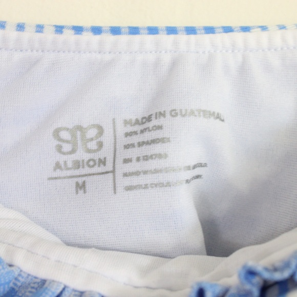 Albion Blue Gingham One Piece Swimsuit - Picture 8 of 9